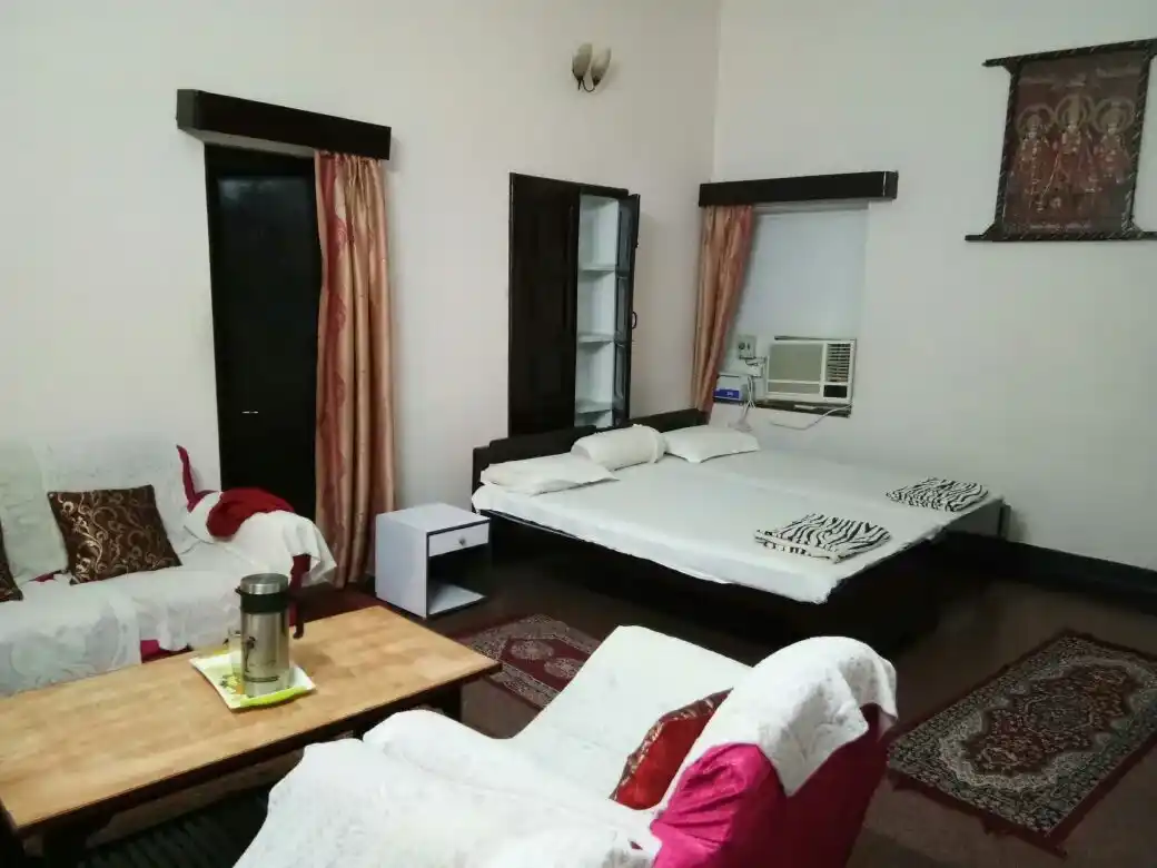 AC room accommodation at Shyam Sakha Sadan near Khatu Shyam Ji Temple