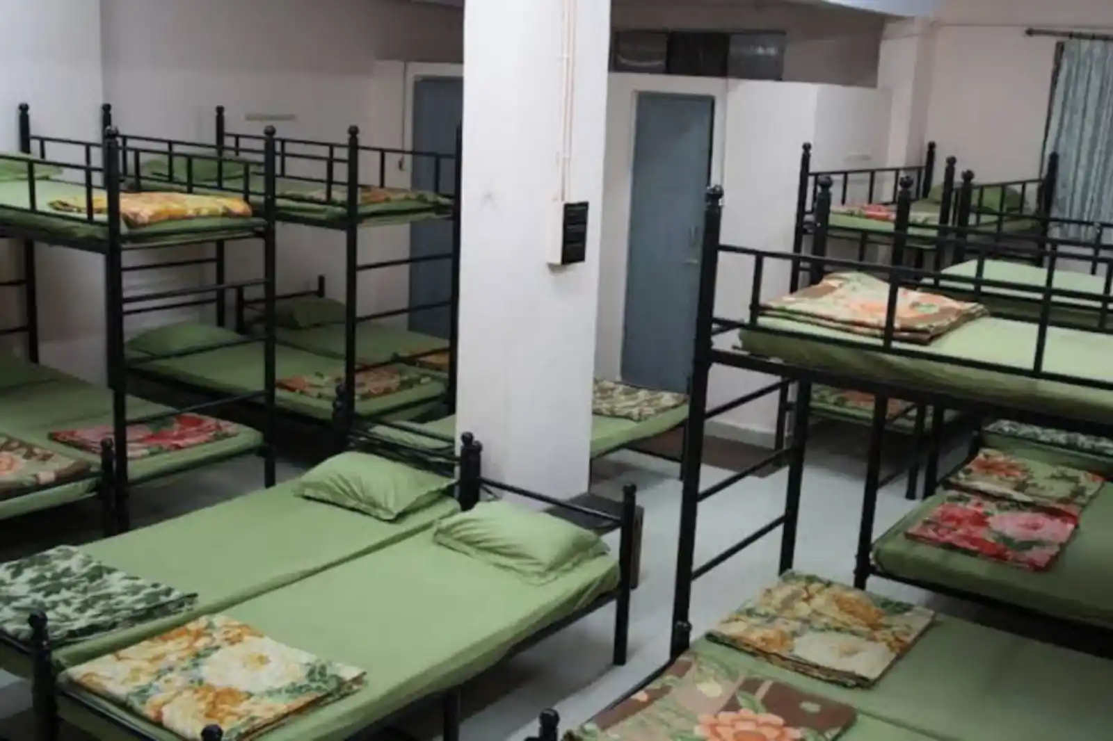 Dormitory room for pilgrims at Shyam Sakha Sadan Khatoo Rajasthan